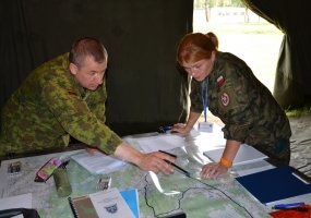 Sausumos pajėgų kariai intensyviai treniruojasi tarptautinėse pratybose „Klevo skliautas 2014”  - 1