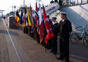 Lietuvos karininko vadovaujamas NATO laivų junginys lankėsi Rostoko uoste - 3