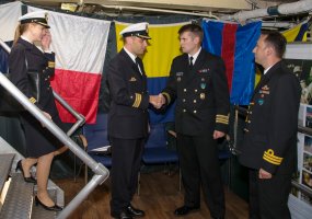 Lietuvos karininko vadovaujamas NATO laivų junginys lankėsi Rostoko uoste - 4