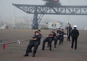Lietuvos karininko vadovaujamas NATO laivų junginys lankėsi Rostoko uoste - 5