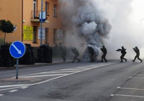 Savaitgalį Šilalės mieste ir jos apylinkėse vyko didelio masto karinės pratybos - 4