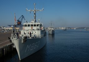 Standing NATO Mine Countermeasures Group One under Lithuanian command paid a port visit to Rostock - 1