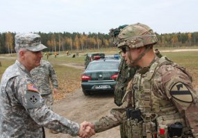 Commanding General of U.S. Army Europe visited Lithuanian and U.S. military personnel  - 1
