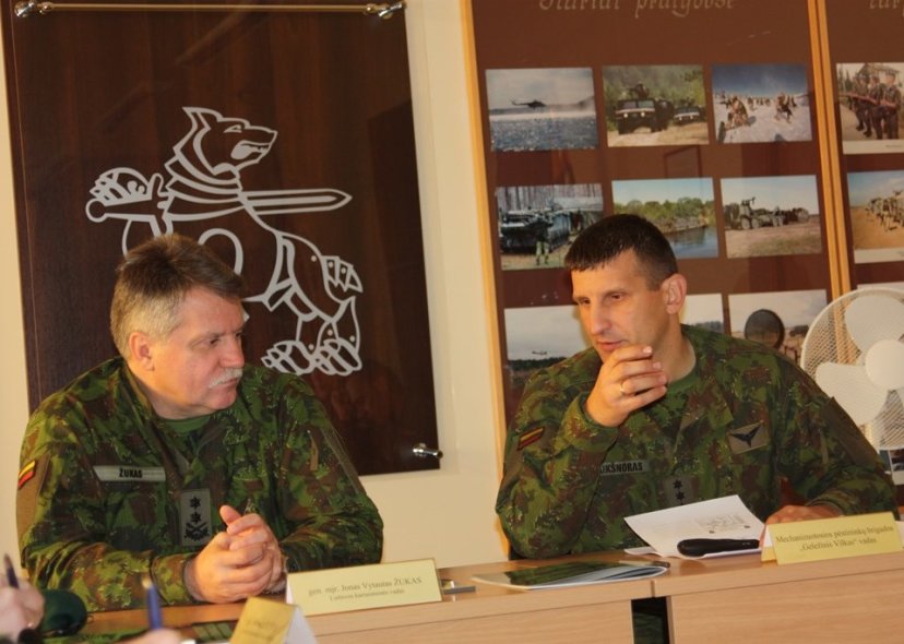 Kariuomenės vadas lankėsi brigadoje „Geležinis Vilkas“ 