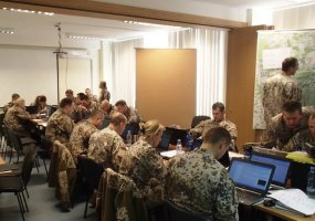 Brigados „Geležinis Vilkas“ štabas pasitikrino gebėjimus planuoti karines operacijas - 2