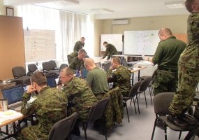 Brigados „Geležinis Vilkas“ štabas pasitikrino gebėjimus planuoti karines operacijas - 3