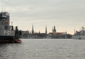 Laivas M53 „Skalvis“ dalyvavo Latvijos nepriklausomybės dienos iškilmėse - 1