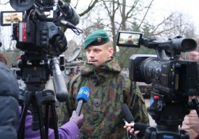 Ulonų bataliono kariai treniravosi Alytaus mieste  - 6