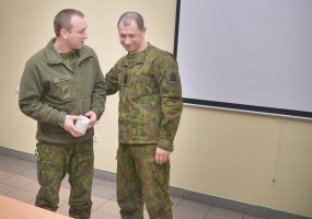 Lietuvos kariuomenės vyriausiasis puskarininkis lankėsi Oro gynybos batalione - 3