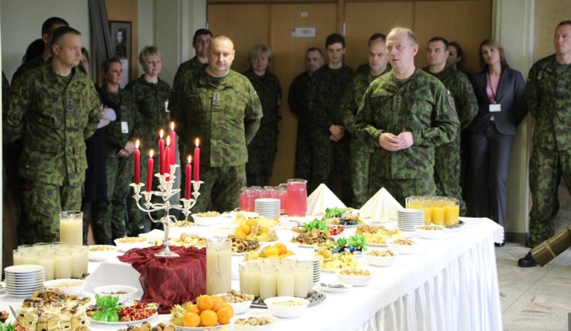Trys kariuomenės štabai kartu pasitiko artėjančias Šv. Kalėdas