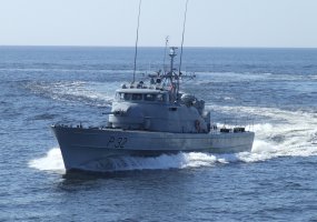 Karo laivų flotilėje vyko patrulinio laivo P32 „Sėlis“ vadų pasikeitimo ceremonija - 4