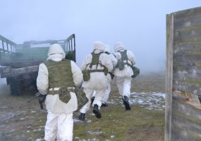 Karinių jūrų pajėgų Jaunesniųjų karininkų vadų mokymų kariai dalyvavo žiemos mokymuose - 2