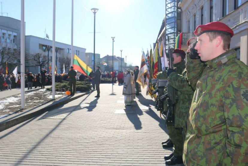 Lietuvos valstybės atkūrimo dienos minėjimas Sausumos pajėgų padaliniuose