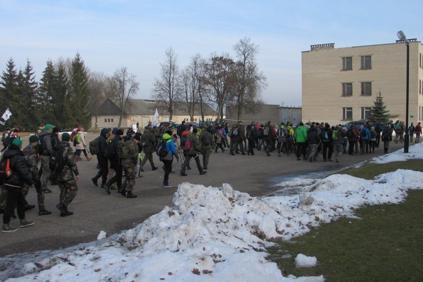 Marijampolės įgulos kariai dalyvavo žygyje „Protėvių valdovų ir partizanų kovos keliais“