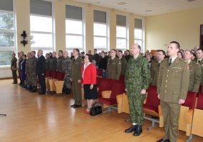 Lietuvos kariuomenės mokykla minėjo Lietuvos nepriklausomybės atkūrimo 25-ąsias metines - 1