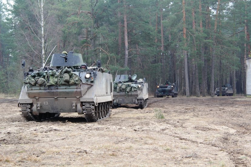 Vaidoto batalione I mechanizuotosios pėstininkų kuopos pratybos 