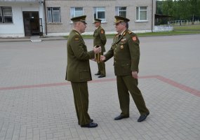 Lietuvos didžiojo kunigaikščio Gedimino štabo batalione įvyko iškilminga bataliono vado... - 1