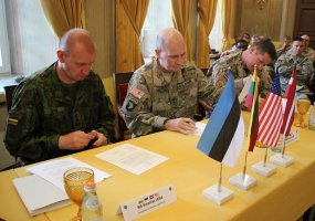 Representatives of the Baltic States and U.S. Land Forces signed a memorandum of cooperation - 2