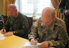 Representatives of the Baltic States and U.S. Land Forces signed a memorandum of cooperation - 4
