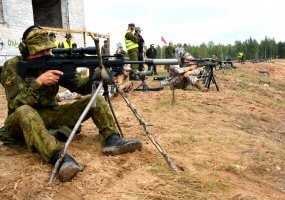 Kariai iš septynių NATO valstybių varžėsi dėl taikliausio snaiperio titulo - 4