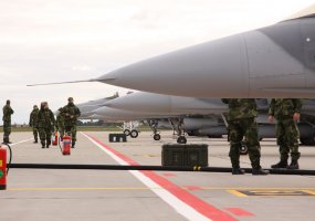 Baltijos šalių padangėje vyko NATO sąjungininkų karinių oro pajėgų treniruotė - 5