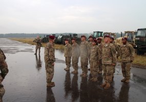 Guests from the U.S Congress visited Lithuanian and U.S. military engineers in the Gaižiūnai... - 1