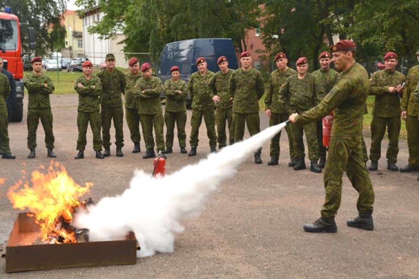 Priešgaisrinės pratybos KASP rinktinėje