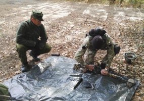 Birutės bataliono instruktoriai treniruojasi su Ukrainos kariais - 3