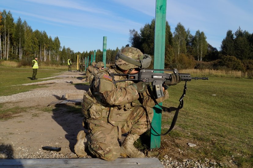 Brigados „Geležinis Vilkas“ ir JAV logistai vykdė kovinius šaudymus