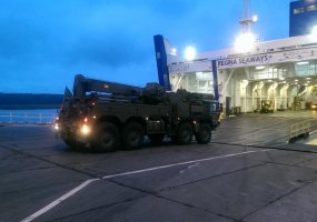 Tarptautinėms pratyboms atgabenta Jungtinės Karalystės karinė technika - 1