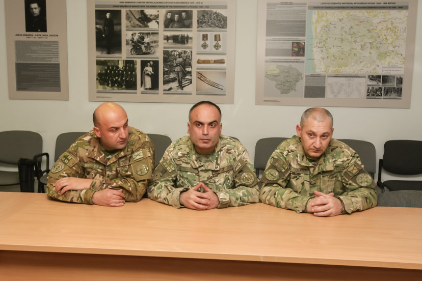 Members of the National Guard of Georgia conducted a visit in Lithuania 