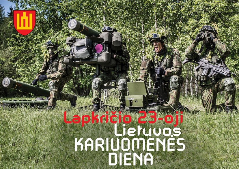 Lithuania celebrates Lithuanian Armed Forces Day on November 23