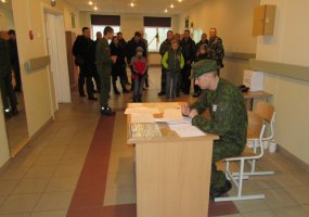 Policijos pareigūnų vizitas Vaidoto batalione  - 1