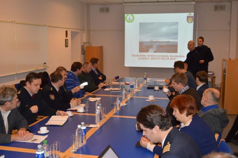 Karinių jūrų pajėgų štabe vyko pratybų BALEX DELTA 2016 planavimo konferencija 