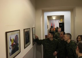 Inžinerijos batalione atidaryta kpt. Giedriaus Strumilos nuotraukų paroda - 1