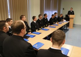 Keturi Lietuvos KJP karininkai pradėjo studijas Baltijos šalių karinių jūrų pajėgų vadovavimo ir... - 1