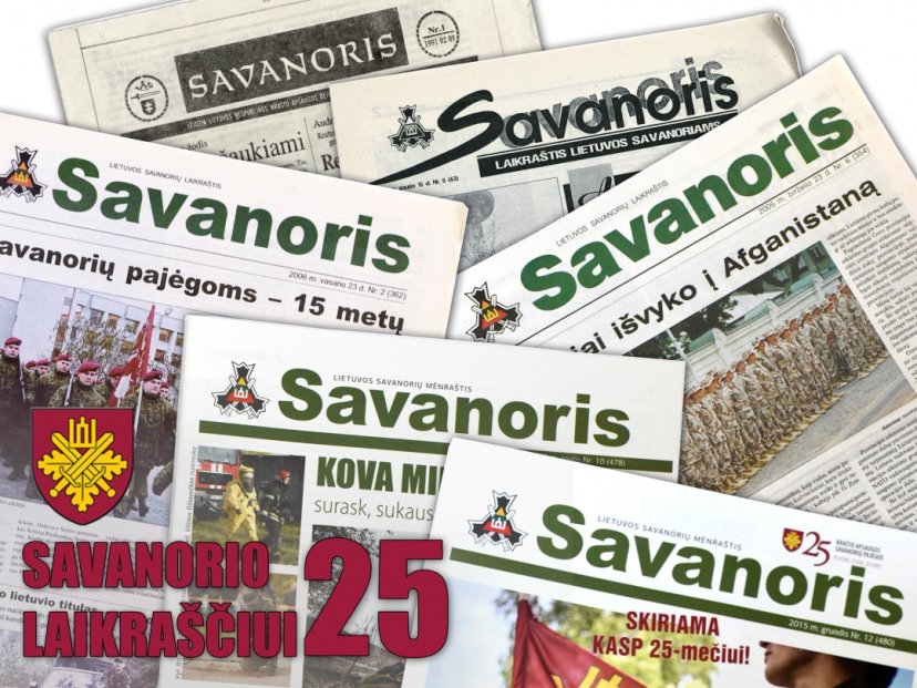 „Savanorio“ laikraštis – ketvirtį amžiaus Savanorių pajėgų rikiuotėje, petys į petį su kariais! 