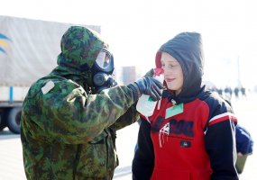 Pratybų „Žaibo kirtis 2016“ vienas iš scenarijaus epizodų – išgelbėti keleiviai iš plaukiančio kelto - 6