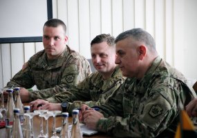 Aptartos Lietuvos kariuomenės Sausumos pajėgų ir JAV Pensilvanijos nacionalinės gvardijos karinio... - 2