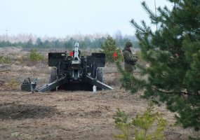 Adažių poligone Latvijoje - pirmieji artileristų šūviai - 2