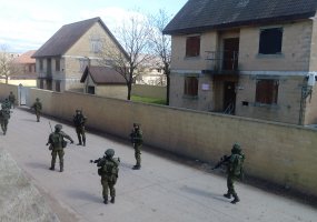 ES kovinės grupės pratybose dalyvaujantys Lietuvos kariai sulaikė apsvaigusius asmenis - 1