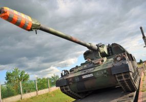 Į Lietuvą atvyko haubicomis PzH2000 ginkluota vokiečių baterija - 1