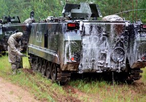Priešpaskutinę  pratybų  „Anakonda-16” dieną – draugiškas nušvarinimas  - 2