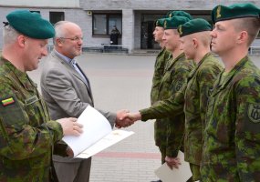 Lietuvos didžiojo kunigaikščio Gedimino štabo batalione įvyko pirmųjų  šauktinių karių išleidimo... - 3