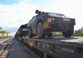 German PzH2000 Howitzer artillery battery deployed for training in Lithuania - 3