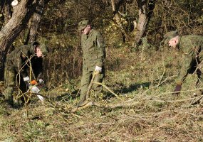 Kariai savanoriai sutvarkė Senųjų Trakų piliavietę - 1