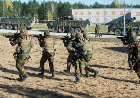 Baigę bendras pratybas, išvyko Belgijos rotacinių pajėgų kariai - 1