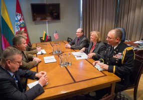 Chief of Defence of Lithuania met with the new US Ambassador in Lithuania, HE Anne Hall - 1