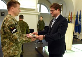 Į NATO tarptautinę misiją Afganistane išlydėta Karo policininkų grupė - 2