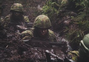 Vaidoto bataliono šauktiniai užsitarnavo beretes su „Geležinio vilko“ ženklu - 4